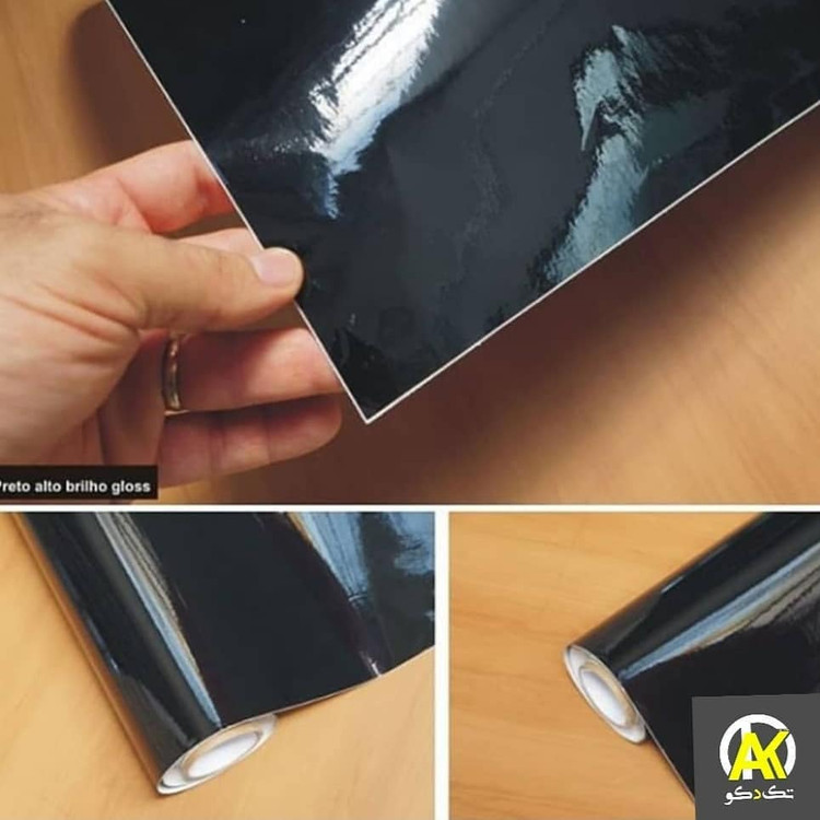 خرید آنلاین برچسب کابینت مشکی هایگلاس